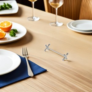 Cabilock Stainless Steel Chopsticks Holder and Rest Compact Cutlery Stand for Fork Spoon Knife Tableware Organizer for Kitchen and Dining Silver Flatware Rack