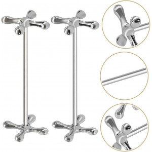 Cabilock Stainless Steel Chopsticks Holder and Rest Compact Cutlery Stand for Fork Spoon Knife Tableware Organizer for Kitchen and Dining Silver Flatware Rack