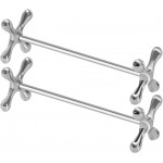 Cabilock Stainless Steel Chopsticks Holder and Rest Compact Cutlery Stand for Fork Spoon Knife Tableware Organizer for Kitchen and Dining Silver Flatware Rack