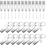 Mudder 28 Pcs Fingernail Nail Clippers Bulk Stainless Steel Toenail Clippers Thick Portable Travel Manicure Kit for Men and Women(Multifunctional Style)