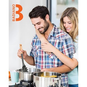 Silicone Pasta Fork, Kitchen Heat Resistant Noodle Spoon Server, BPA Free Spaghetti Strainer,12.8 inch (Grey)