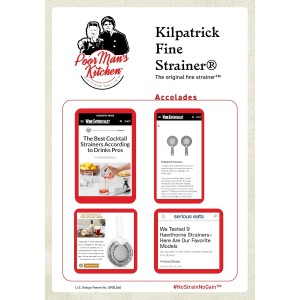 Kilpatrick Fine Mesh Cocktail Bar Strainer