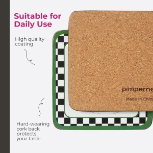 Pimpernel Black & White Collection Coasters, Set of 6 – 4