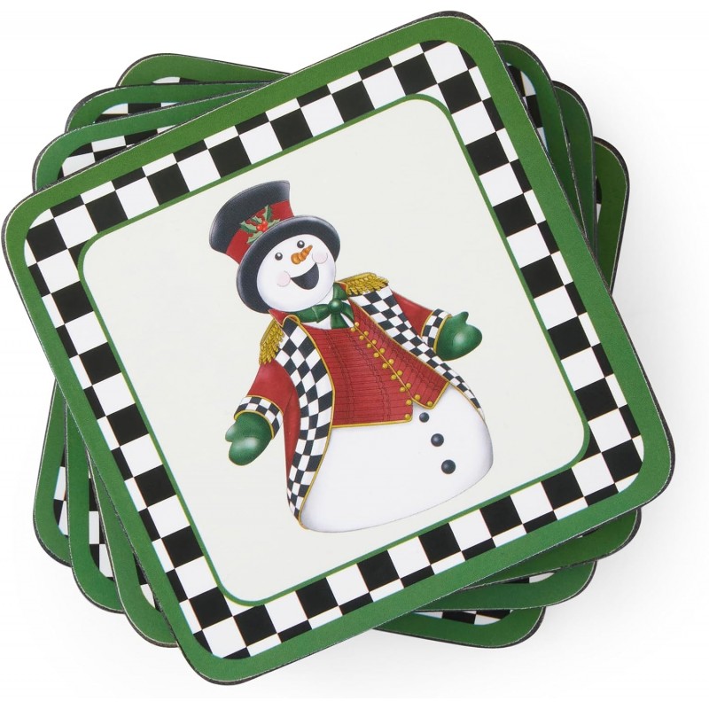 Pimpernel Black & White Collection Coasters, Set of 6 – 4