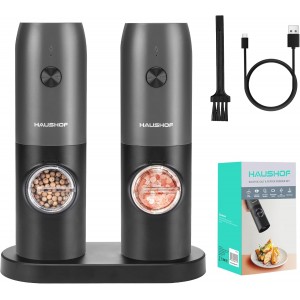 HAUSHOF 2 Pieces Electric Salt and Peppe...