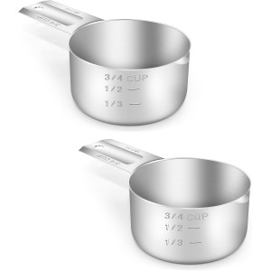 2PCS 3/4Cup (180ml, 6oz) Single Measurin...
