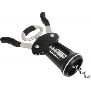 TrueCraftware- Zinc Alloy Champagne Bottle Opener- Wing Corkscrew Wine Bottle Opener Multifunctional Bottles Opener Manual Cork Screw Great Bottle Openers For Bartenders Restaurants & Home