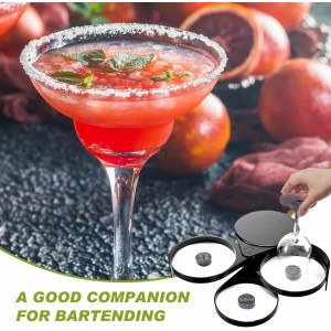 Mifoci Bartending Supplies 6 Compartments Garnish Tray with Lid Bar Caddy 3 Tier Glass Rimmer Stainless Steel Bottle Pourers Juice Pouring Cocktail Tools Plastic Serving Accessories