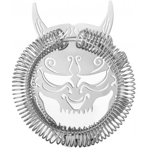 Creative Cocktail Strainer Bar Strainer with Demon Face Design Stainless Steel