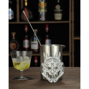 Creative Cocktail Strainer Bar Strainer with Demon Face Design Stainless Steel