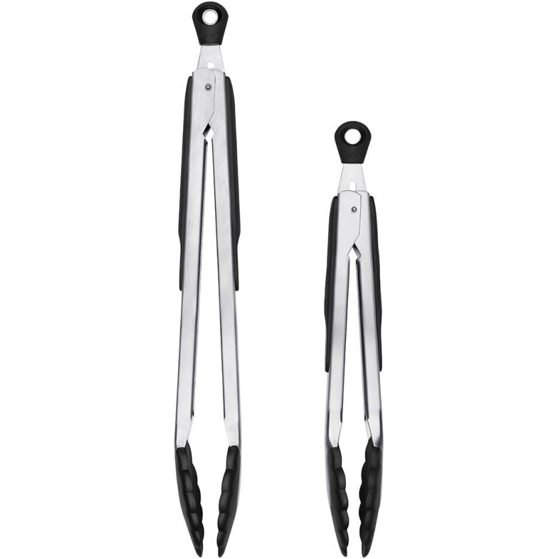 OXO Good Grips 2-Piece Tongs with Nylon Heads Set