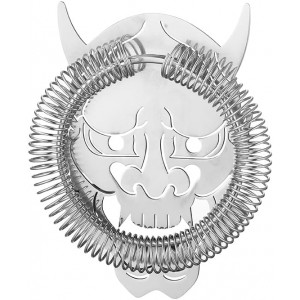 Cocktail Strainer Bar Strainer with Demon face Design Stainless Steel