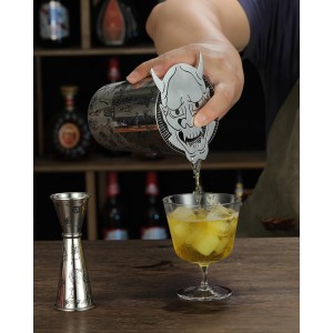 Cocktail Strainer Bar Strainer with Demon face Design Stainless Steel