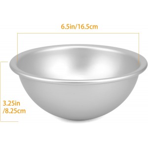6 Inch Dome Cake Pan, DIY 3D Half Football Soccer Shaped Hemisphere Cake Mold, Aluminum Alloy Cake Molds Nonstick Baking Tools