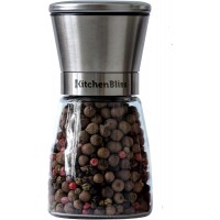 Professional Salt and Pepper Grinder – Premium Stainless Steel Salt and Pepper Shaker with Ceramic Spice Grinder Mill for Adjustable Coarseness