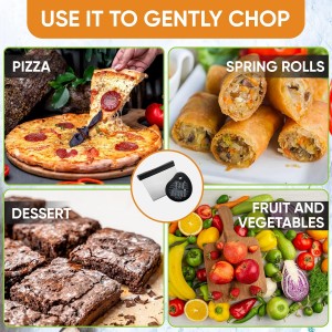 Spring Chef Premium Ice Cream Scoop & Stainless Steel Bench Scraper With Bonus Bowl Scraper - 2 Product Bundle - Black