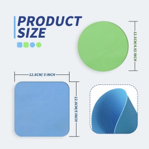 4PCS Jar Opener for Seniors with Arthritis - Rubber Gripper Pads, Bottle & Can Opener, Kitchen Gadgets (Light Blue + Green)