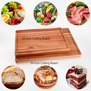 24 x 18 In Acacia Cutting Boardfor Kitchen, XXL Extra Large Charcuterie Cheese Platter Serving Tray, Food Prep and Serving Boards, Chopping Boards for Meal Vegetables and Cheese