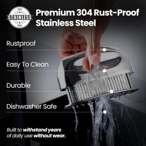 Meat Tenderizer Tool - Hand Held Blade Tenderizer for Meat - Ultra Sharp Needle Blades 100% Stainless Steel - Heavy Duty Kitchen Gadgets - Cooking Gadgets for Tenderizing Chicken, Steak, Veal, BBQ