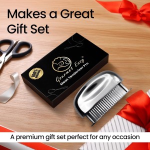 Meat Tenderizer Tool - Hand Held Blade Tenderizer for Meat - Ultra Sharp Needle Blades 100% Stainless Steel - Heavy Duty Kitchen Gadgets - Cooking Gadgets for Tenderizing Chicken, Steak, Veal, BBQ