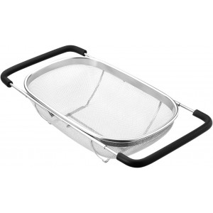 Fine Mesh Colander Over The Sink 6 Quart...