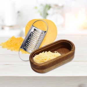 Stainless Steel Cheese Grater With Wood ...
