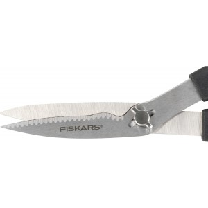Fiskars Everyday Take-Apart Shears, Multipurpose Scissors, Hardened Stainless Steel Blades & Serrated Edge with Power Notch, 7”, Gray