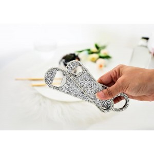 Beer Bottle Opener Diamond Bling Crystal Opener for Beer, Can, Soda Personalized Bartender Bottle Opener for Bar, Party, Travel,Church Package-2Pcs