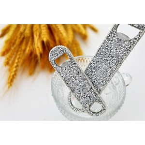 Beer Bottle Opener Diamond Bling Crystal Opener for Beer, Can, Soda Personalized Bartender Bottle Opener for Bar, Party, Travel,Church Package-2Pcs