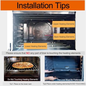 Oven Liners for Bottom of Oven, 16x24 inch Thick Heavy Duty Non Stick Teflon Oven Mats, BPA and PFOA Free Reusable Oven Liners for Bottom of Electric Oven (5 Pack)