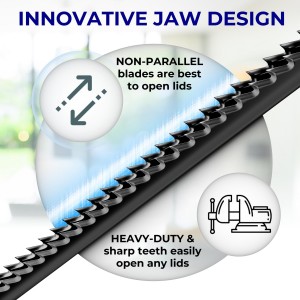 Under Cabinet Lid Jar Opener - for Weak Hands and Seniors with Arthritis - Heavy Duty, Allows to Easily Unscrew Any-Size Lid - Effortless Bottle & Can Opener for your Kitchen