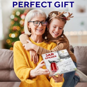 Under Cabinet Lid Jar Opener - for Weak Hands and Seniors with Arthritis - Heavy Duty, Allows to Easily Unscrew Any-Size Lid - Effortless Bottle & Can Opener for your Kitchen