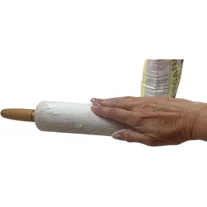 Regency Wraps Rolling Pin Cover for Non-Stick Dough Rolling, 100% Cotton Absorbs Excess Flour So Pastries Come out Light and Flakey, 15