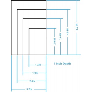 Rectangle cookie cutter ANCKNE Stainless Steel Rectangle Biscuit Molds Square Pastry Molds Fondant Cake Cookie Cutter Set 1 Inch Depth