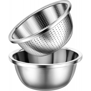 Colander 304 Stainless Steel 3-quart wit...