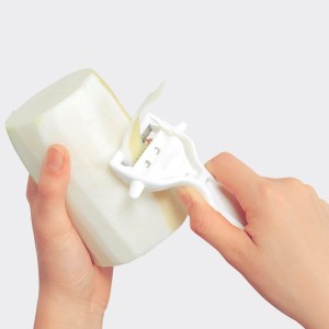 Kai Corporation DH8013 KAI KITCHEN Peeler, Switchable Shredded Peeler, Julienne, Potatoes, Sprout, Dishwasher Safe, White, Made in Japan