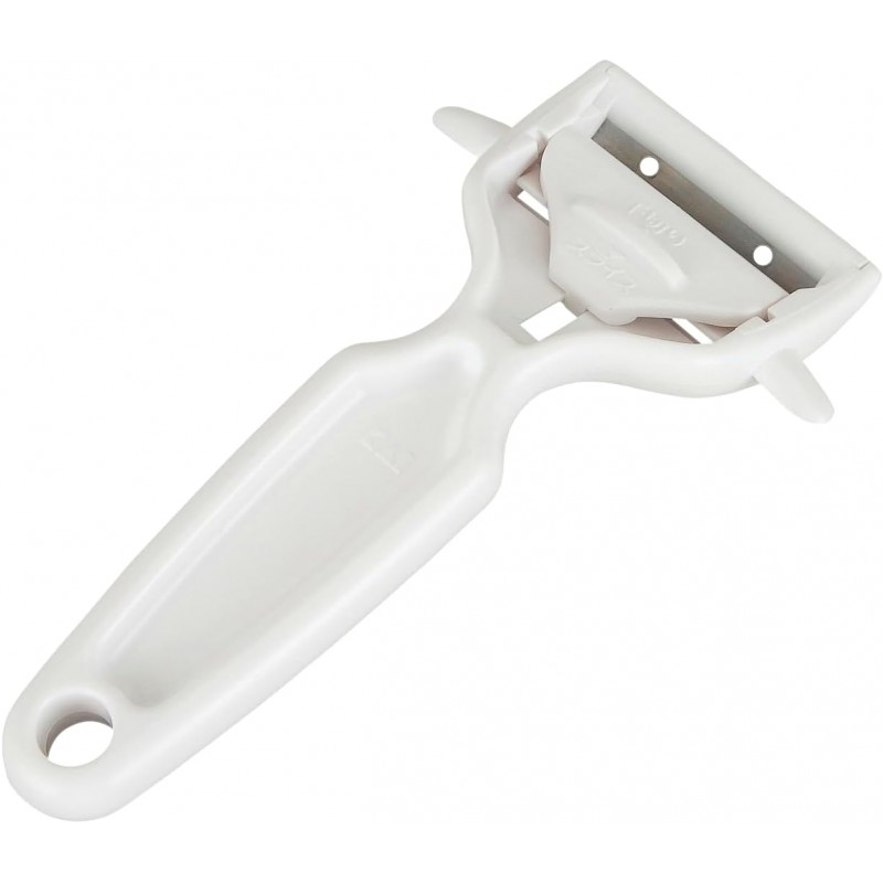 Kai Corporation DH8013 KAI KITCHEN Peeler, Switchable Shredded Peeler, Julienne, Potatoes, Sprout, Dishwasher Safe, White, Made in Japan