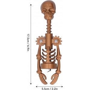 Skull Corkscrew Wine Bottle Opener Skeleton Opening Tool Metal Corkscrews Bone Wine Wine Red Wine Red Wine Wine with for Wing Corkscrews