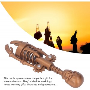 Skull Corkscrew Wine Bottle Opener Skeleton Opening Tool Metal Corkscrews Bone Wine Wine Red Wine Red Wine Wine with for Wing Corkscrews