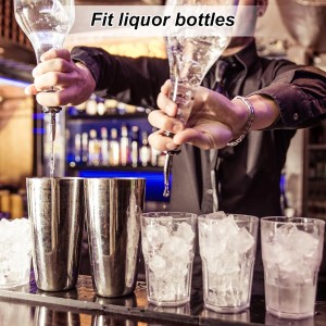 uxcell Stainless Steel Bottle Pourers, 2Pcs Olive Oil Spout Cork Design Wine Bottle Stoppers, Wine Pourers Liquor Pour Spouts for Pours Liquid, Wine, Vinegar, Most Liquor Bottles