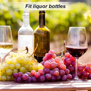 uxcell Stainless Steel Bottle Pourers, 2Pcs Olive Oil Spout with Rubber Dust Caps, Cork Design Wine Bottle Stoppers for Pours Liquid, Olive Oil, Wine, Vinegar, Most Liquor Bottles