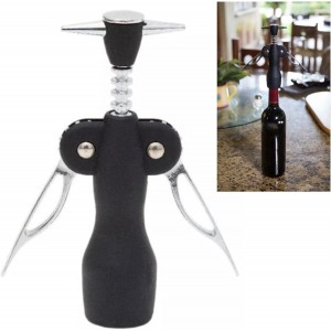Wing Corkscrew Wine Bottle Opener, Premium Zinc Alloy Construction Multifunctional Tool for Kitchen, Chateau, Restaurant, Bars
