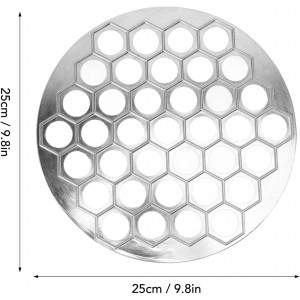 Dumpling Maker, Russian Dumpling Maing Machine Pelmeni Maker Dumpling 37 Holes Food Grade Pelmeni Meat Dumplings Maker Metal for Home Kichen Restaurants (Silver)