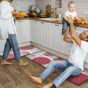 Anti Fatigue Kitchen Mats for Floor 2PCS,17