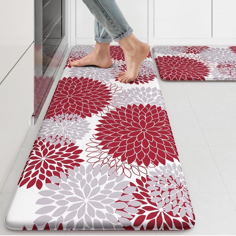 Anti Fatigue Kitchen Mats for Floor 2PCS,17