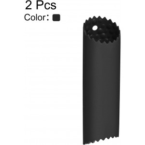 uxcell 2Pcs Garlic Peeling Tube, Silicone Garlic Peeler Roller Keeper Skin Remover Non Slip for Useful Kitchen Tools, Black