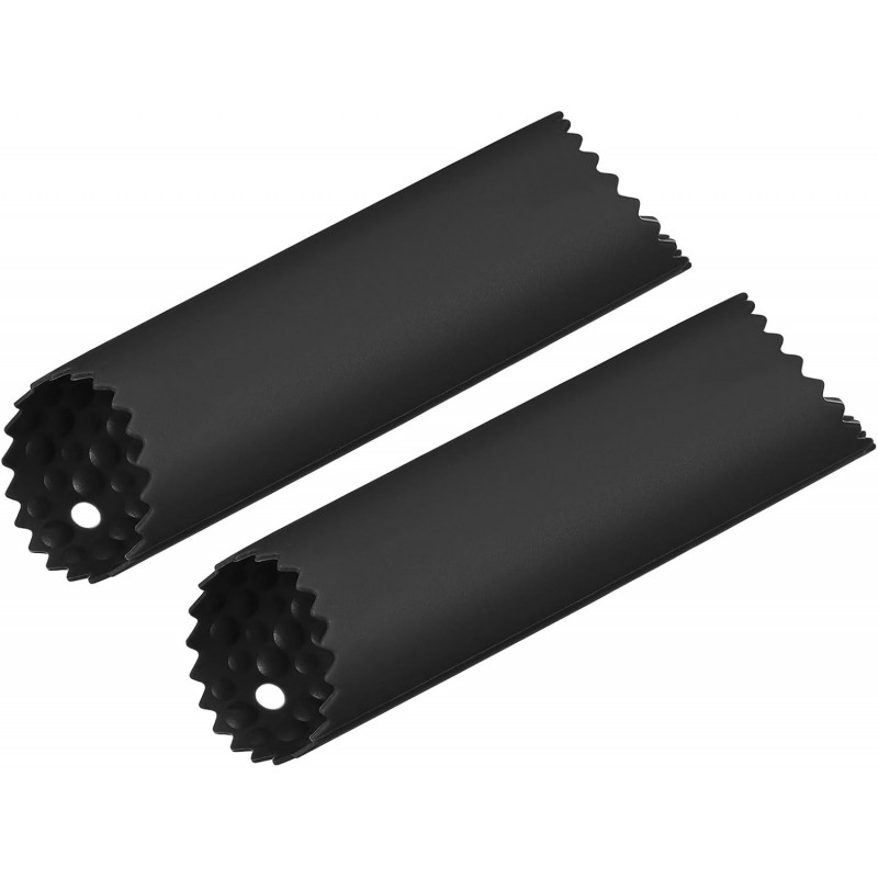 uxcell 2Pcs Garlic Peeling Tube, Silicone Garlic Peeler Roller Keeper Skin Remover Non Slip for Useful Kitchen Tools, Black