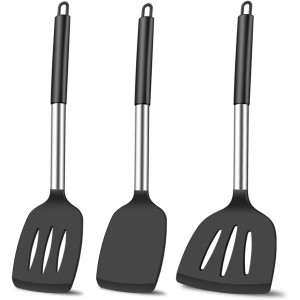 3Pcs Silicone Spatula Set Heat Resistant...