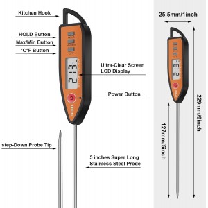 Digital Thermometer Food Meat Candy Water Immediate Read Thermometer for Kitchen Cooking(24 Pcs)