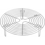 Round Steamer Rack and Cooling Rack,Stainless Steel Pot Trivet, Cooking Rack,Wire Steamer Kettle Rack Holder, Air Fryer Cooking Steamer Rack for Baking Canning Cooking Steaming, 9.5''X2.8''…